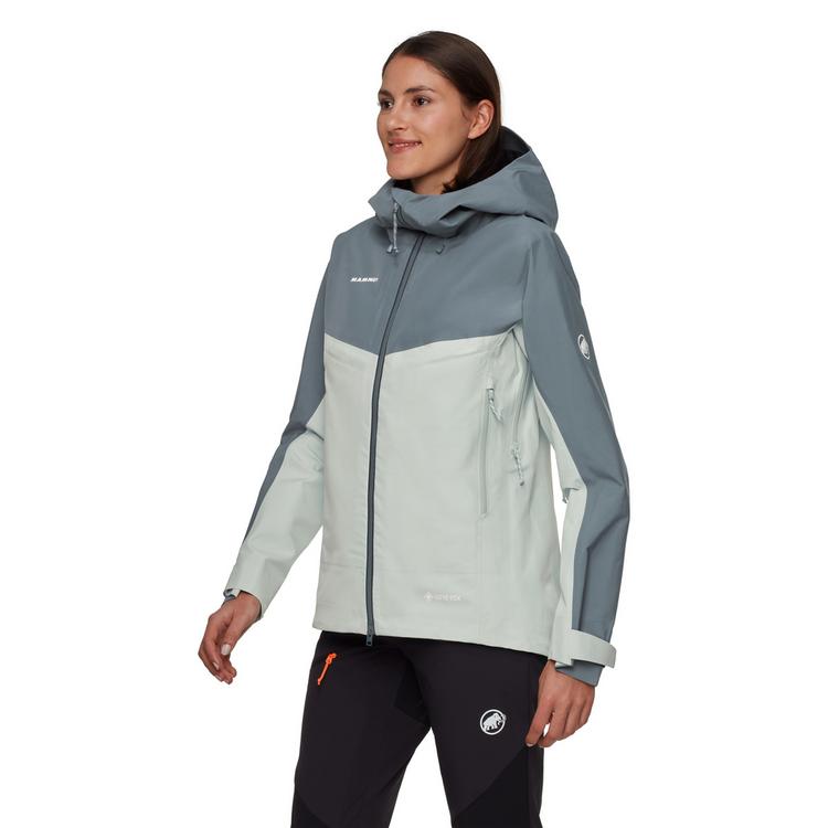 Mammut Mammut Crater IV HS Hooded Hardshelljacke Damen - silver sage-strata - 2 | SportScheck