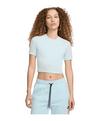Nike Essential SLM Crop T-Shirt Damen T-Shirt Damen - blauweiss