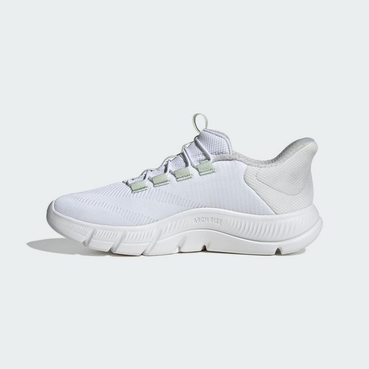 adidas adidas CLOUDFOAM FLEX RAPIDFIT SCHUH Sneaker Damen - Cloud White / Cyber Metallic / Linen Green - 5 | SportScheck