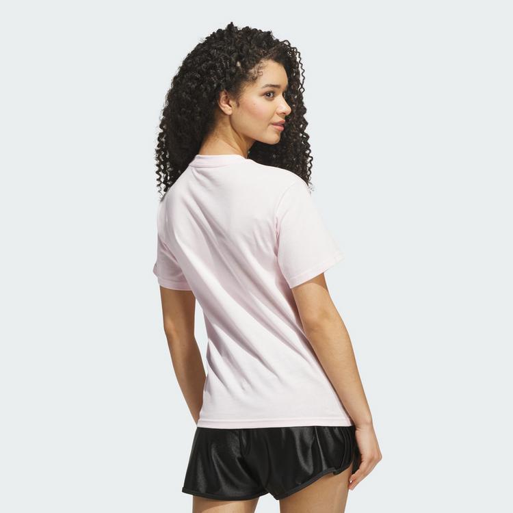 adidas adidas SATIN-FILLED LOGO GRAFIK T-SHIRT T-Shirt Damen - Distilled Pink - 1 | SportScheck
