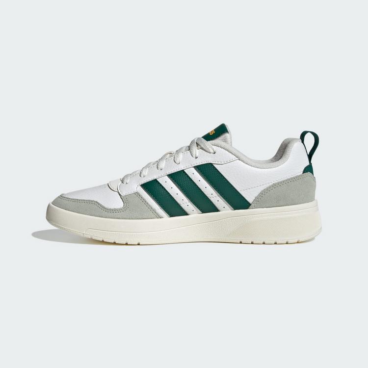 adidas adidas COURTWAVE SCHUH Sneaker Herren - Core White / Collegiate Green / Crew Yellow - 5 | SportScheck