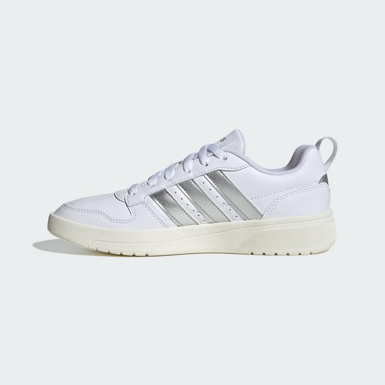 adidas adidas COURTWAVE SCHUH Sneaker Damen - Cloud White / Silver Metallic / Core White - 5 | SportScheck