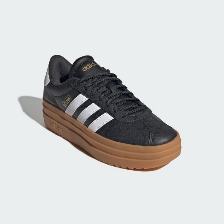 adidas adidas VL COURT BOLD SCHUH Sneaker Damen - Carbon / Cloud White / Gold Metallic - 3 | SportScheck