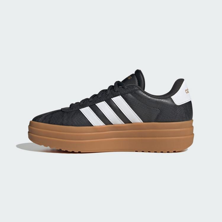 adidas adidas VL COURT BOLD SCHUH Sneaker Damen - Carbon / Cloud White / Gold Metallic - 5 | SportScheck