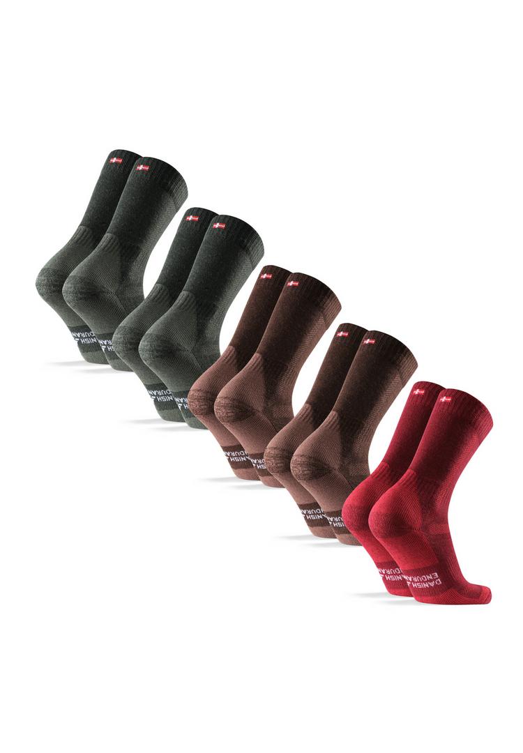DANISH ENDURANCE DANISH ENDURANCE Classic Crew Socken - green brown red - 0 | SportScheck