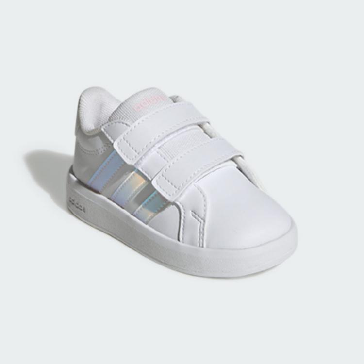 adidas adidas GRAND COURT 3.0 SCHUHE F&Uuml;R BABYS UND Sneaker Kinder - Cloud White / Iridescent / Cloud White - 3 | SportScheck