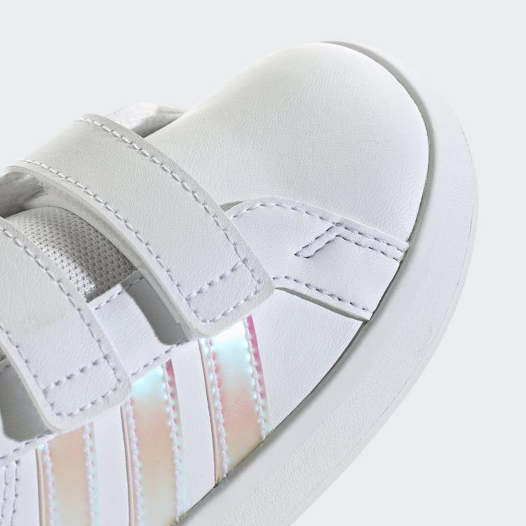 adidas adidas GRAND COURT 3.0 SCHUHE F&Uuml;R BABYS UND Sneaker Kinder - Cloud White / Iridescent / Cloud White - 7 | SportScheck