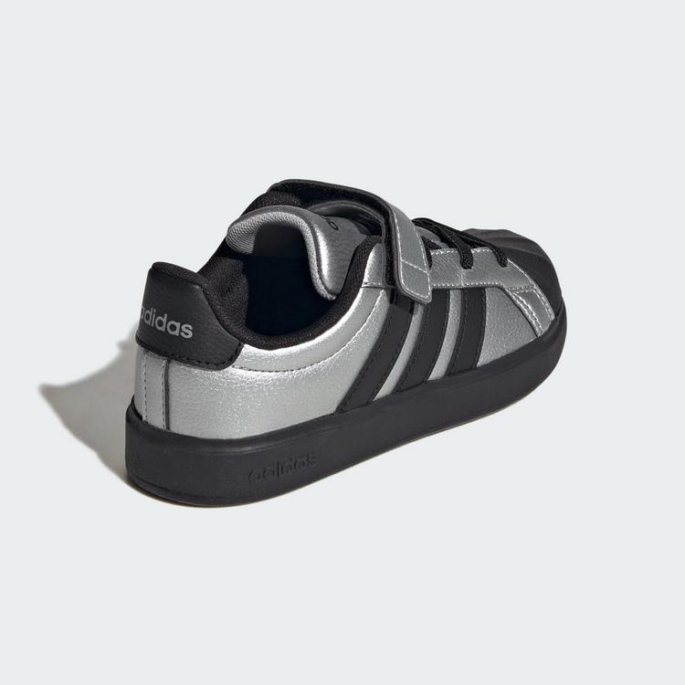 adidas adidas Streettalk Sneaker Kinder - Silver Metallic / Core Black / Silver Metallic - 4 | SportScheck