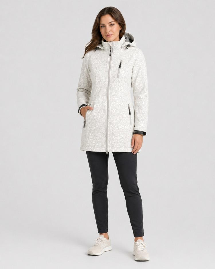 DEPROC active DEPROC active SHELBY X LONG Softshelljacke Damen - offwhite print - 1 | SportScheck