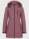 DEPROC active SHELBY X LONG Softshelljacke Damen - berry print