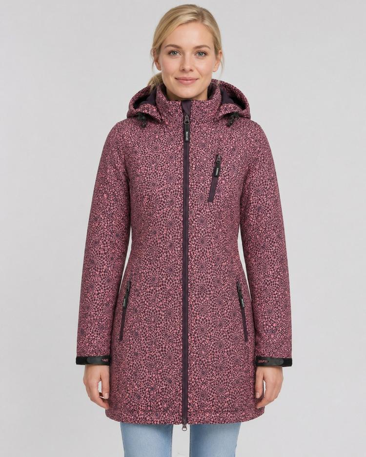 DEPROC active DEPROC active SHELBY X LONG Softshelljacke Damen - berry print - 0 | SportScheck