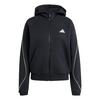 adidas STADIUM SMALL LOGO KAPUZENJACKE Sweatjacke Damen - Black