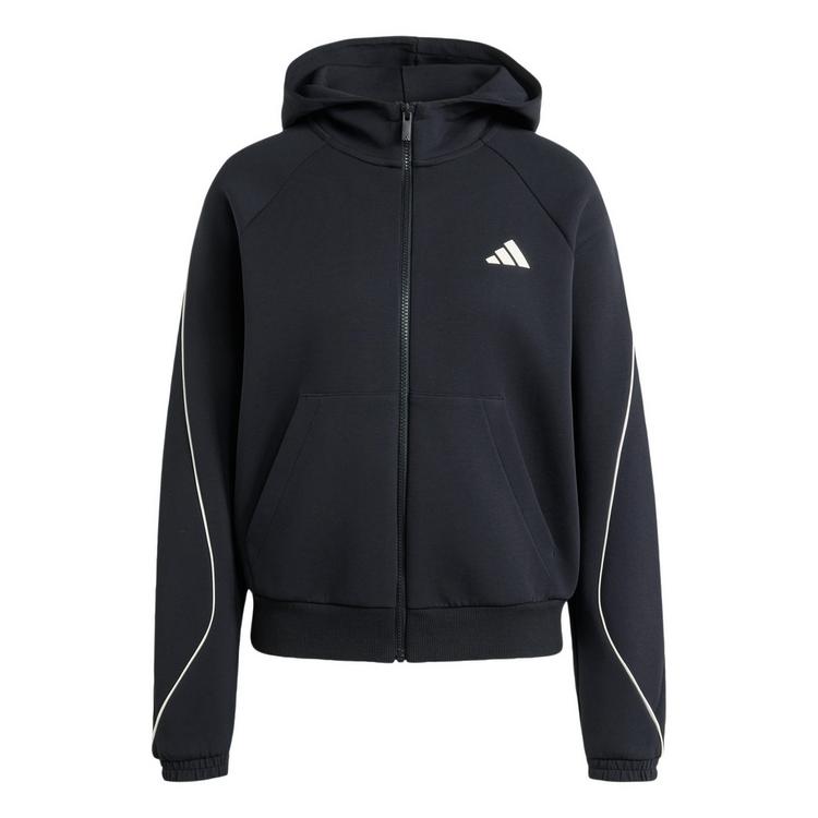 adidas adidas STADIUM SMALL LOGO KAPUZENJACKE Sweatjacke Damen - Black - 0 | SportScheck