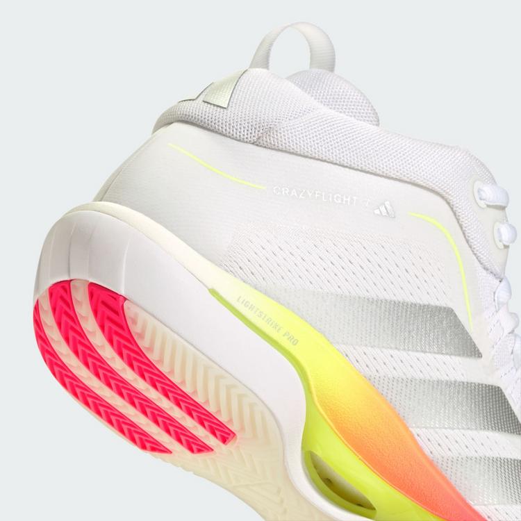 adidas adidas CRAZYFLIGHT&nbsp;7 SCHUH Hallenschuhe Damen - Cloud White / Tech Grey Metallic / Solar Turbo - 7 | SportScheck
