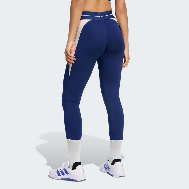 adidas adidas Hyperglam Colour Block Leggings, lang Leggings Damen - Dark Blue - 0 | SportScheck