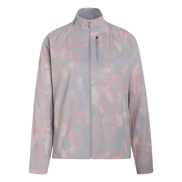 adidas adidas ADI365 Iconic Laufjacke, Animalprint Laufjacke Damen - Grey One / Semi Frozen Turbo / Glory Grey - 0 | SportScheck