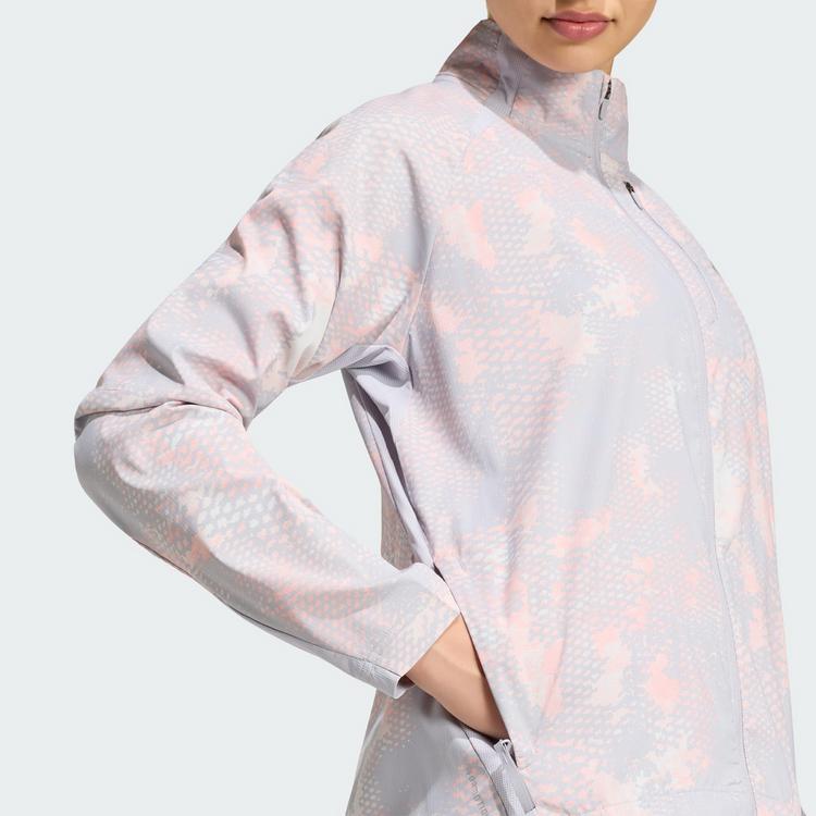 adidas adidas ADI365 Iconic Laufjacke, Animalprint Laufjacke Damen - Grey One / Semi Frozen Turbo / Glory Grey - 1 | SportScheck