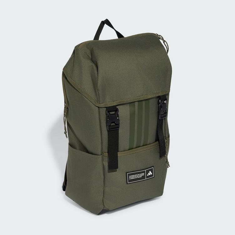 adidas adidas 3-STREIFEN RUCKSACK, MIT KLAPPE Daypack - Olive Strata / Black - 0 | SportScheck