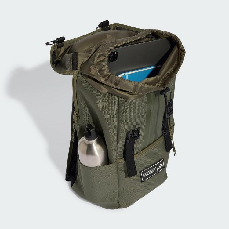 adidas adidas 3-STREIFEN RUCKSACK, MIT KLAPPE Daypack - Olive Strata / Black - 0 | SportScheck