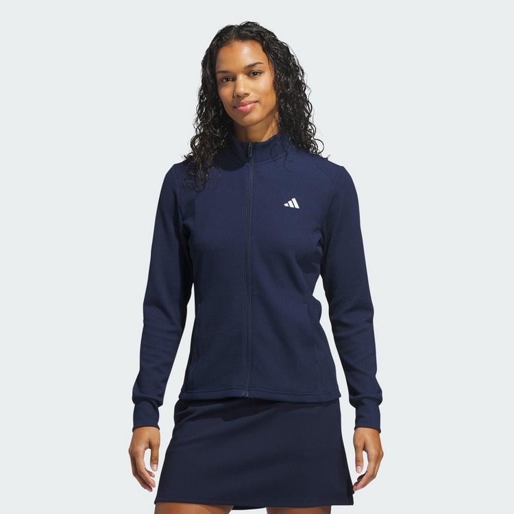 adidas adidas PERFORMANCE TEXTURE FULL ZIP JACKE Trainingsjacke Damen - Collegiate Navy - 0 | SportScheck