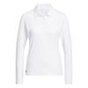 adidas PERFORMANCE POLOSHIRT, LANG&Auml;RMELIG Langarmshirt Damen - White