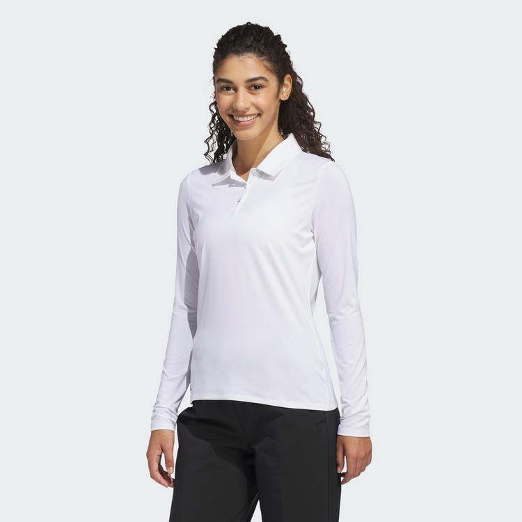 adidas adidas PERFORMANCE POLOSHIRT, LANG&Auml;RMELIG Langarmshirt Damen - White - 0 | SportScheck