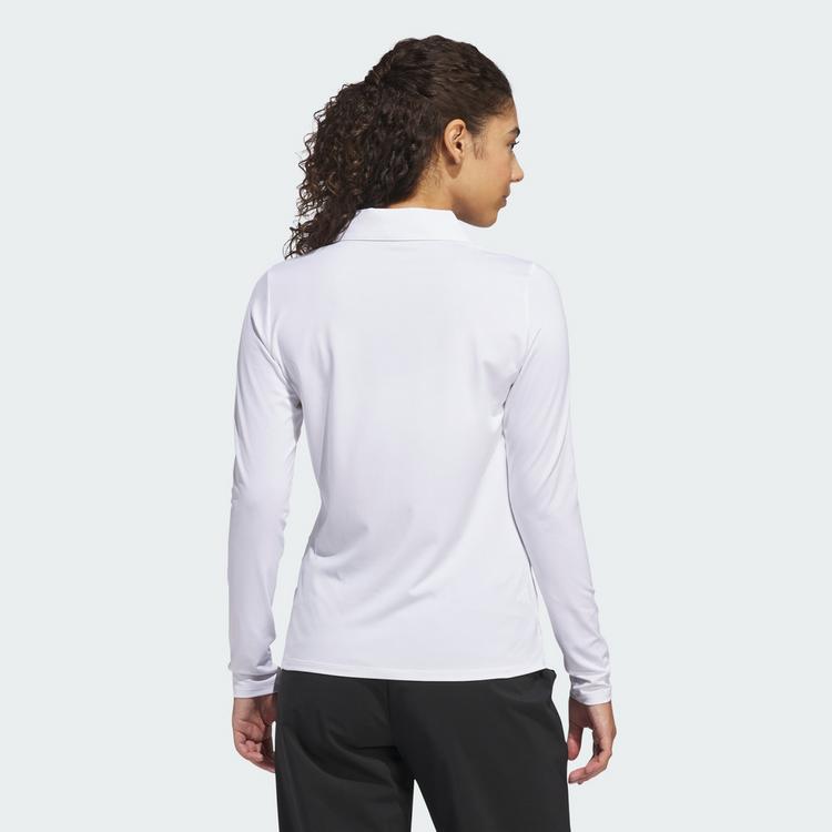adidas adidas PERFORMANCE POLOSHIRT, LANG&Auml;RMELIG Langarmshirt Damen - White - 1 | SportScheck