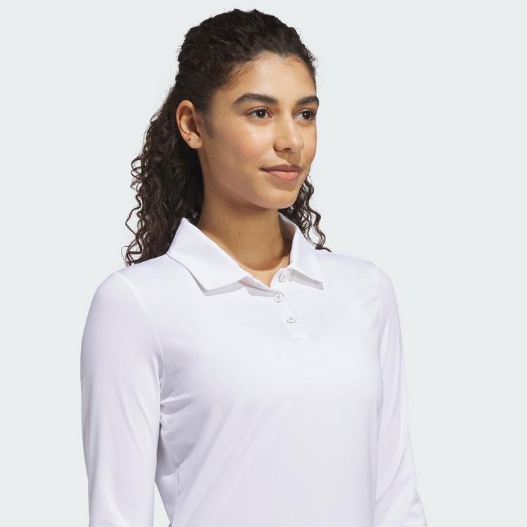 adidas adidas PERFORMANCE POLOSHIRT, LANG&Auml;RMELIG Langarmshirt Damen - White - 0 | SportScheck