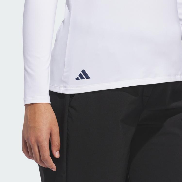 adidas adidas PERFORMANCE POLOSHIRT, LANG&Auml;RMELIG Langarmshirt Damen - White - 1 | SportScheck