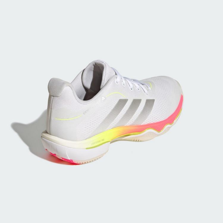 adidas adidas CRAZYFLIGHT&nbsp;7 Schuh Hallenschuhe Damen - Cloud White / Tech Grey Metallic / Solar Turbo - 4 | SportScheck