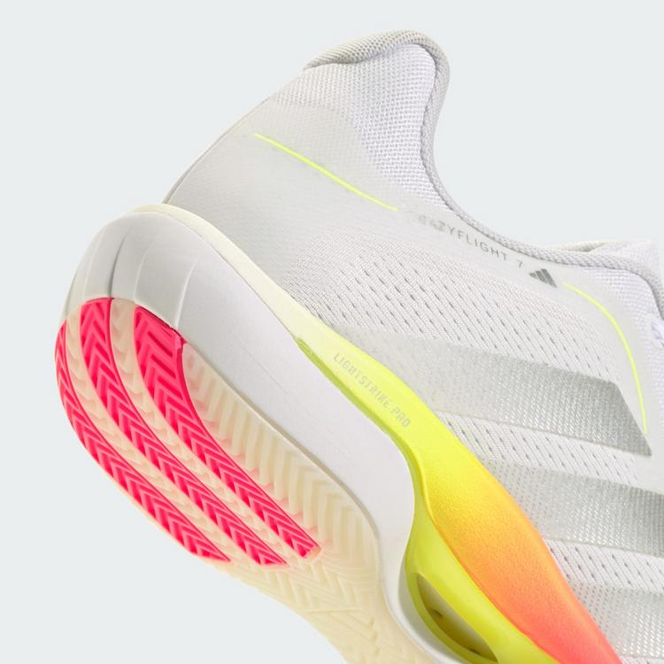 adidas adidas CRAZYFLIGHT&nbsp;7 Schuh Hallenschuhe Damen - Cloud White / Tech Grey Metallic / Solar Turbo - 7 | SportScheck