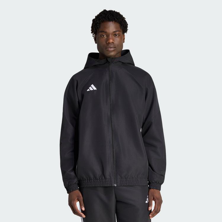 adidas adidas TIRO 26 ESSENTIALS KAPUZENJACKE, GEWEBT Langarmshirt Herren - Black / Black / White - 0 | SportScheck