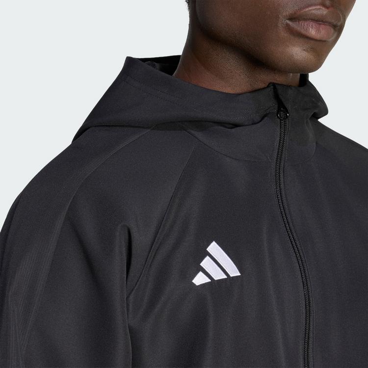 adidas adidas TIRO 26 ESSENTIALS KAPUZENJACKE, GEWEBT Langarmshirt Herren - Black / Black / White - 0 | SportScheck
