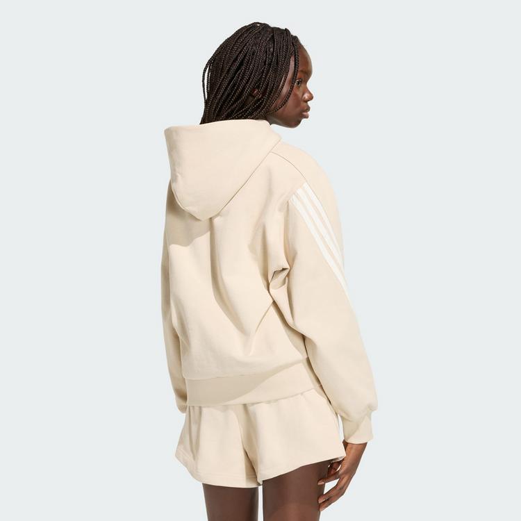 adidas adidas adidas KIT 3-STREIFEN HOODIE Hoodie Damen - Crystal Linen / Off White - 1 | SportScheck
