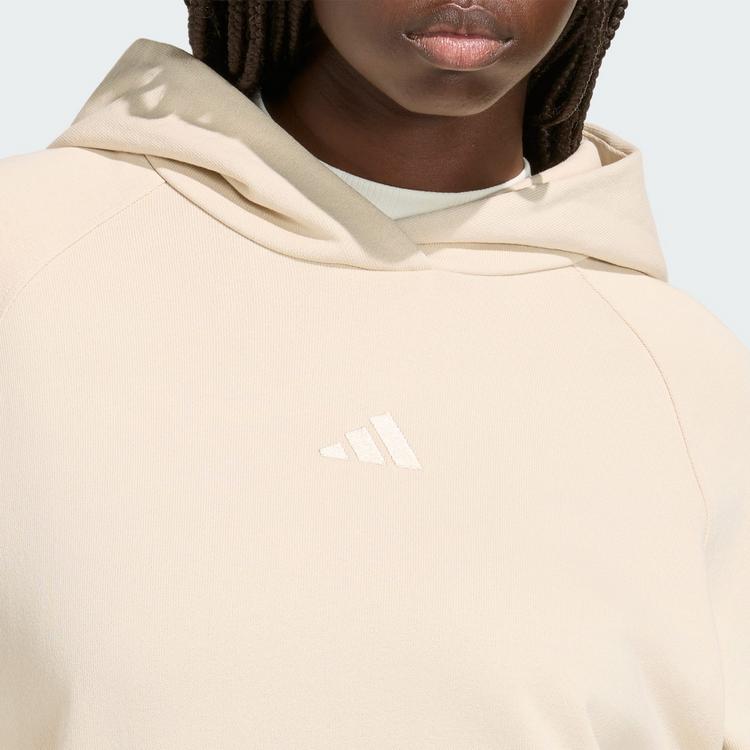 adidas adidas adidas KIT 3-STREIFEN HOODIE Hoodie Damen - Crystal Linen / Off White - 2 | SportScheck