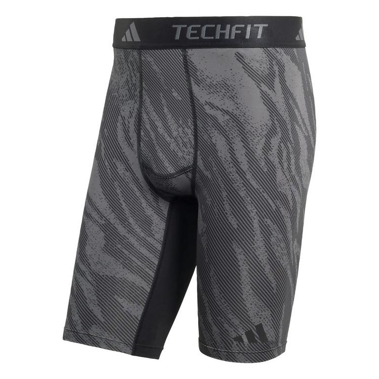 adidas adidas Techfit AOP Kurze Leggings Leggings Herren - Grey / Grey Six - 0 | SportScheck