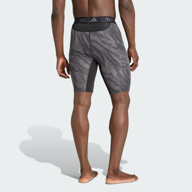 adidas adidas Techfit AOP Kurze Leggings Leggings Herren - Grey / Grey Six - 1 | SportScheck