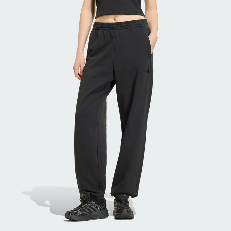 adidas adidas ADIDAS KIT LOOSE HOSE, MIT B&Uuml;NDCHEN, Freizeithose Damen - Black - 1 | SportScheck