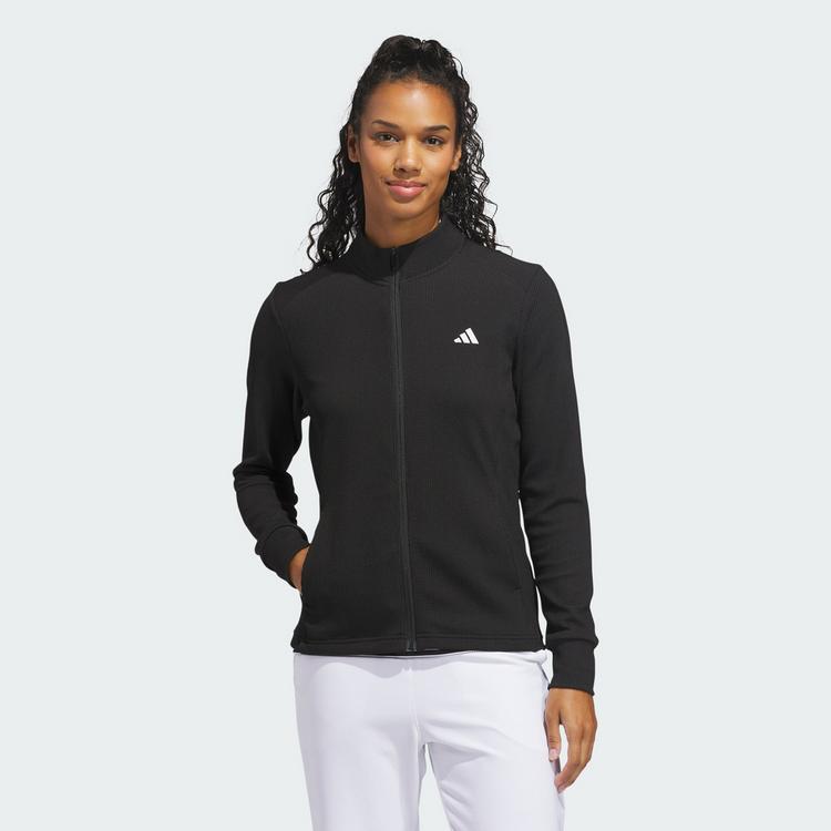 adidas adidas PERFORMANCE TEXTURE FULL ZIP JACKE Trainingsjacke Damen - Black - 0 | SportScheck