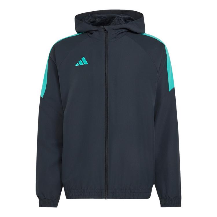 adidas adidas TIRO 26 ESSENTIALS KAPUZENJACKE, GEWEBT Langarmshirt Herren - Night Grey / Mint Rush / White - 0 | SportScheck