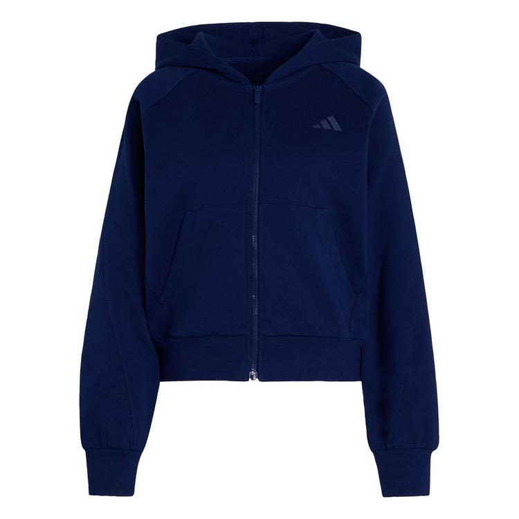 adidas adidas ADIDAS KIT KAPUZENJACKE, KLEINES LOGO Sweatjacke Damen - Dark Blue - 0 | SportScheck
