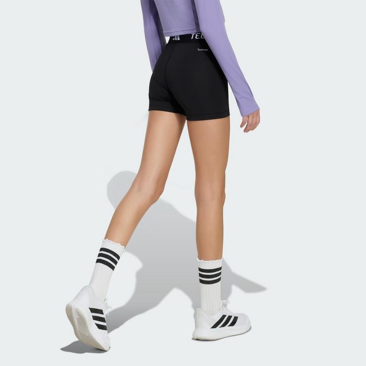 adidas adidas TECHFIT LEGGINGS, KURZ Leggings Kinder - Black / White - 1 | SportScheck