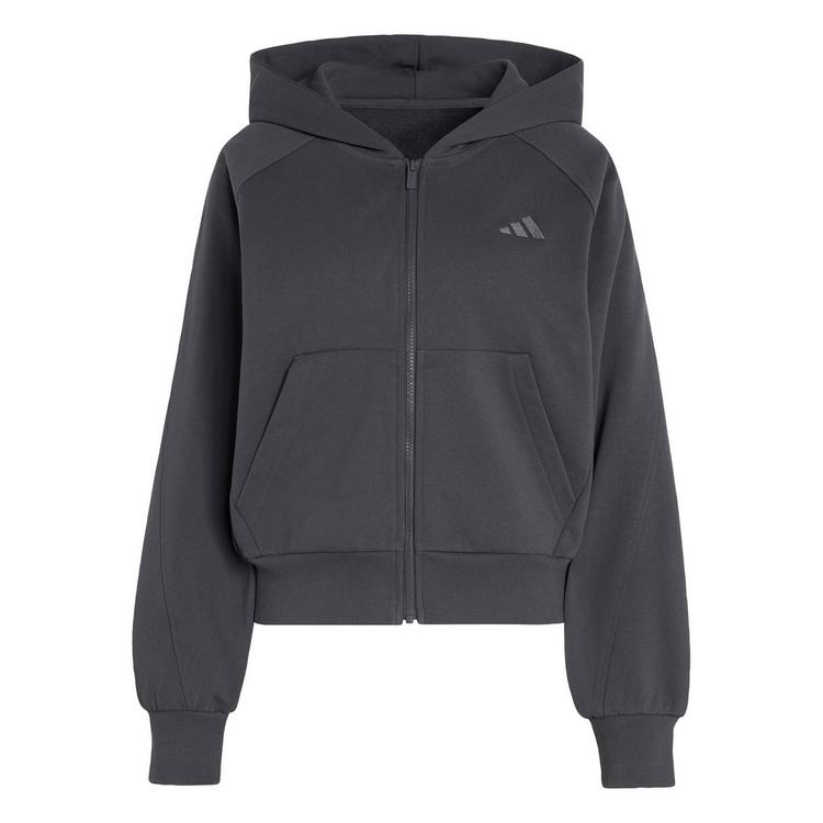 adidas adidas ADIDAS KIT KAPUZENJACKE, KLEINES LOGO Sweatjacke Damen - Grey Five - 0 | SportScheck
