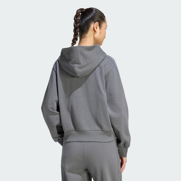 adidas adidas ADIDAS KIT KAPUZENJACKE, KLEINES LOGO Sweatjacke Damen - Grey Five - 1 | SportScheck
