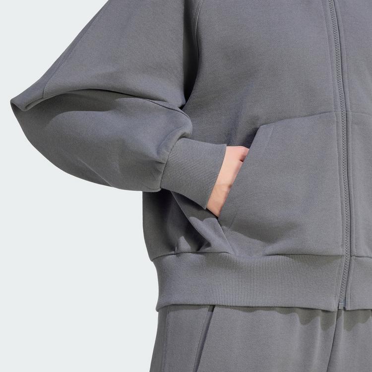 adidas adidas ADIDAS KIT KAPUZENJACKE, KLEINES LOGO Sweatjacke Damen - Grey Five - 2 | SportScheck