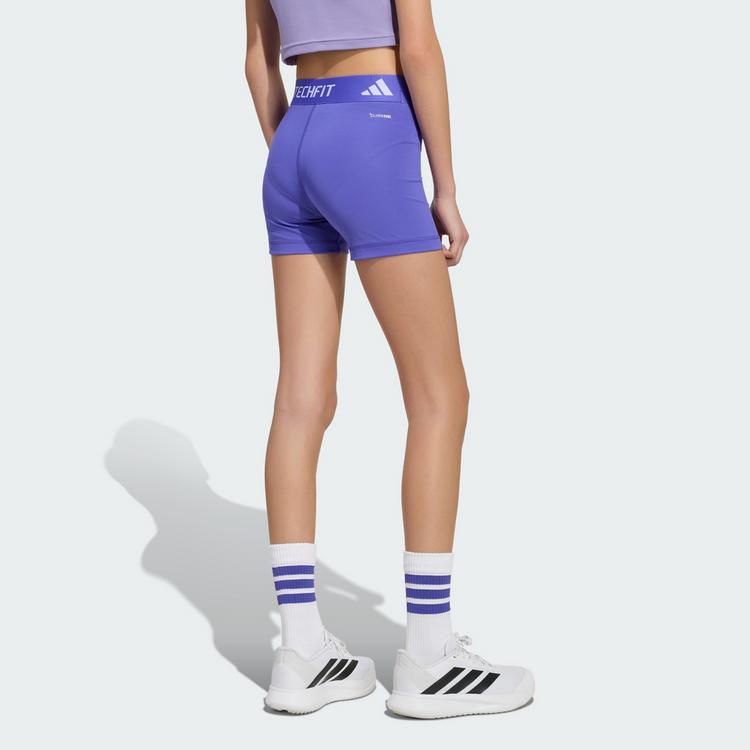 adidas adidas TECHFIT LEGGINGS, KURZ Leggings Kinder - Pure Purple / White - 1 | SportScheck