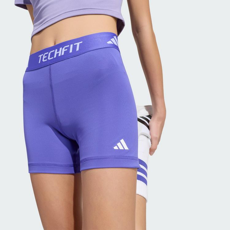 adidas adidas TECHFIT LEGGINGS, KURZ Leggings Kinder - Pure Purple / White - 0 | SportScheck