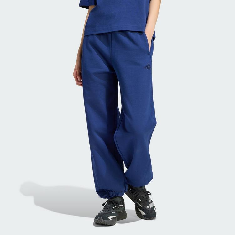 adidas adidas ADIDAS KIT LOOSE HOSE, MIT B&Uuml;NDCHEN, Freizeithose Damen - Dark Blue - 0 | SportScheck