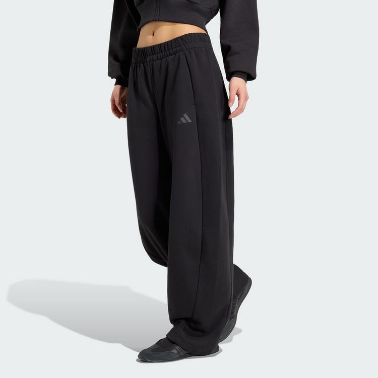 adidas adidas Essentials Contemporary Fleece Hose mit Stoffhose Damen - Black - 0 | SportScheck
