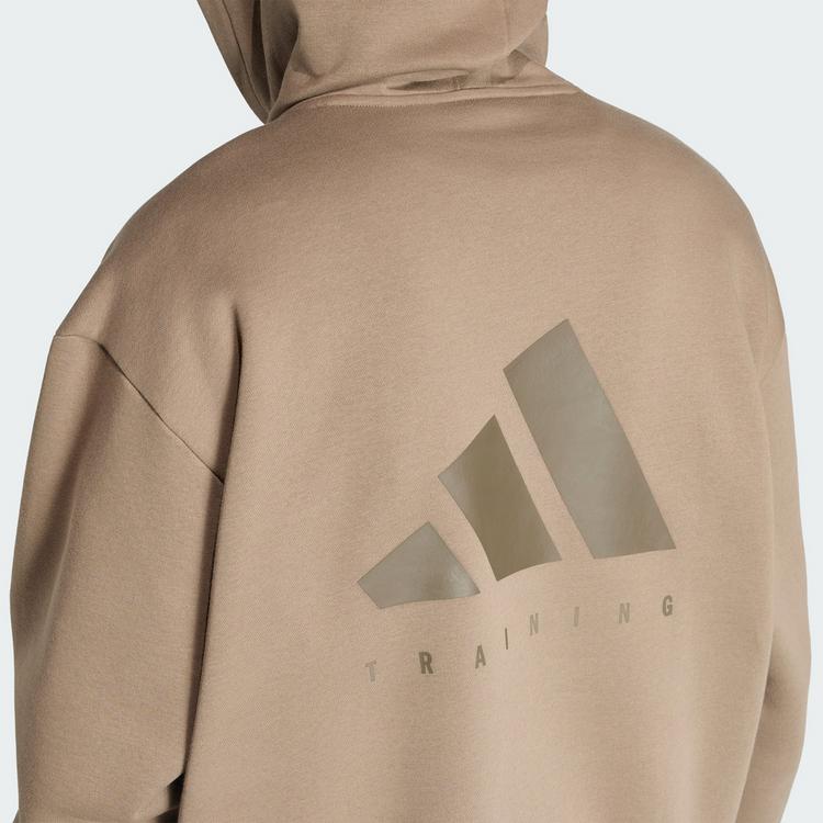 adidas adidas PrimeLift Workout Oversize Hoodie Hoodie Herren - Khaki Six - 1 | SportScheck